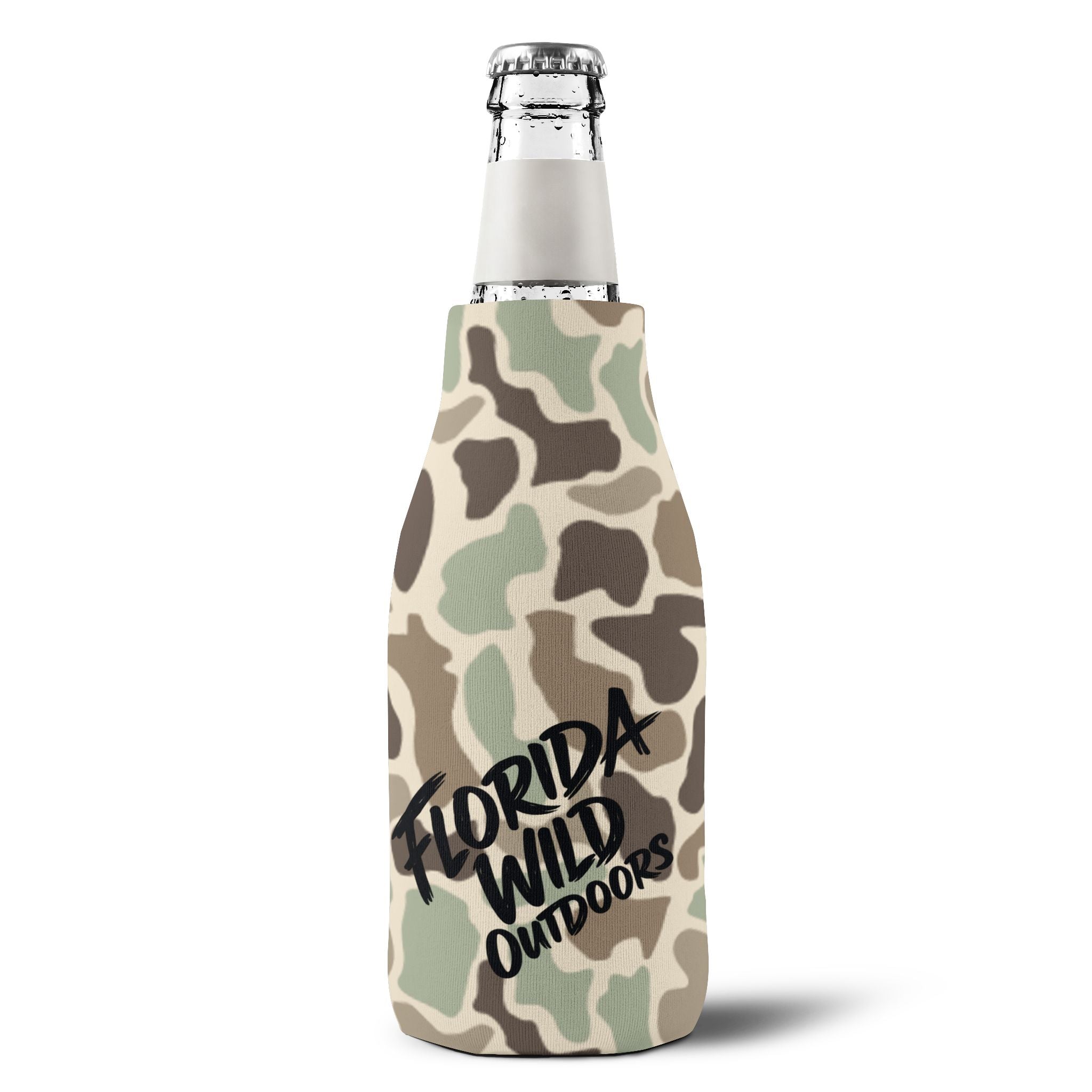 Florida Wild Duck Camo Bottle Cooler