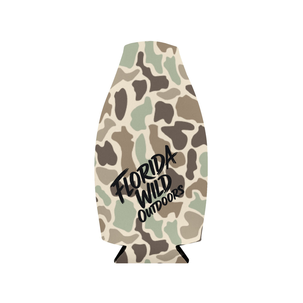 Florida Wild Duck Camo Bottle Cooler